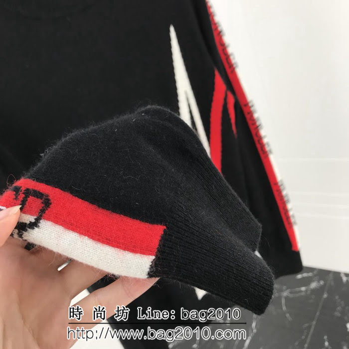 MONCLER蒙口 18ss秋冬新款 雙側字母提花logo 貂絨衫 男款羊毛衫 ydi1958